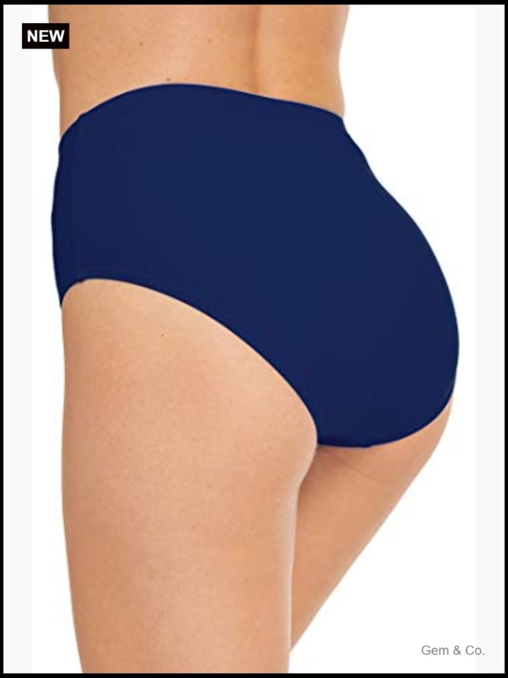 Women's High Waist Retro Full Coverage Bikini Swimsuit Bottom - Picture 4 of 7